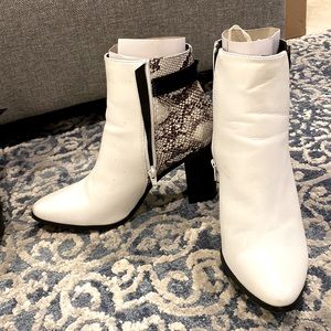 JustFab snakeskin boots